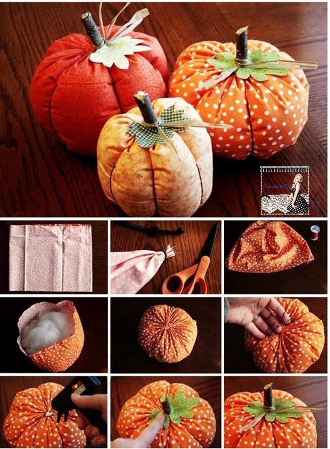 Aboboras Feitas de Tecido