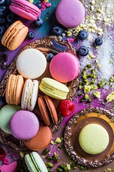 Macarons Coloridos e Aromáticos