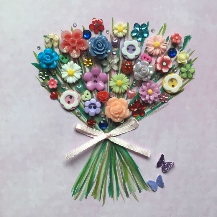 Ideias de Artesanato Com Botões