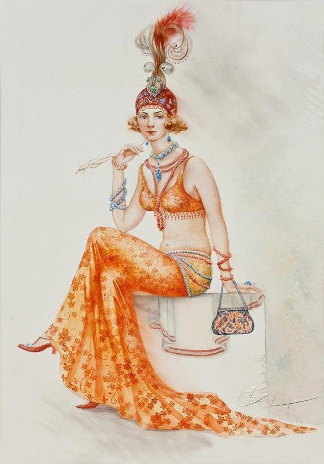 Pinturas de Moda Vintage Feminina
