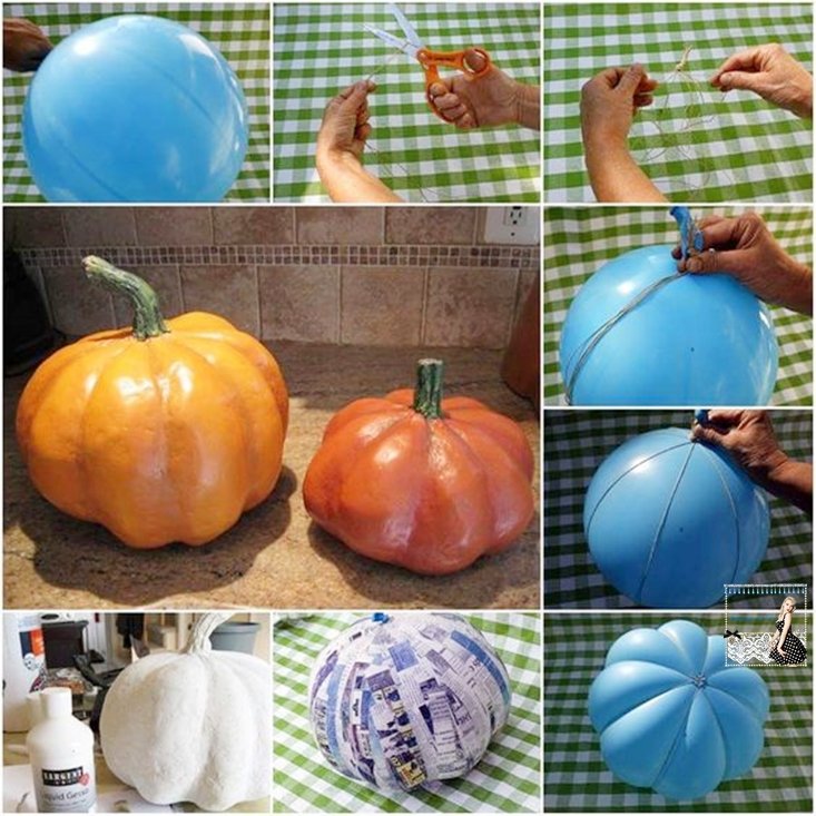 Abóboras Feitas de Balões