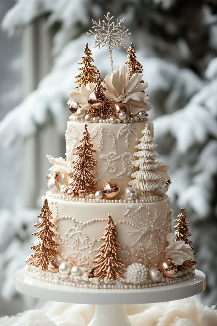 Bolos de Casamento Inspiração de Natal