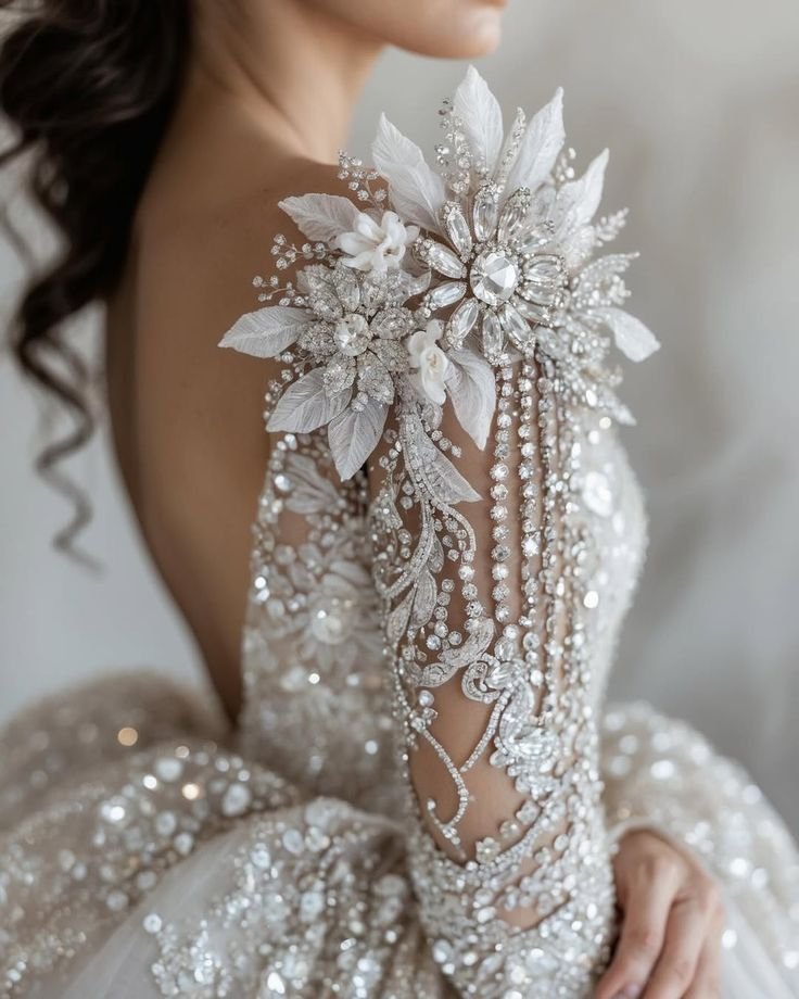 Vestidos de Noivas Com Ombros Pérolados