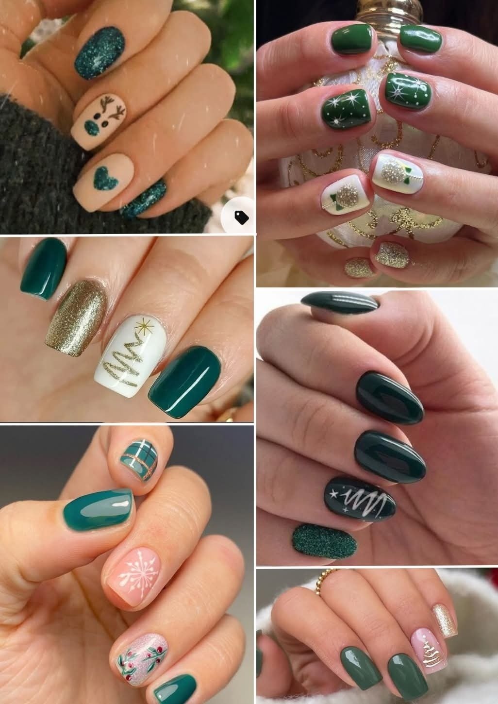 Unhas Com Espirito de Natal