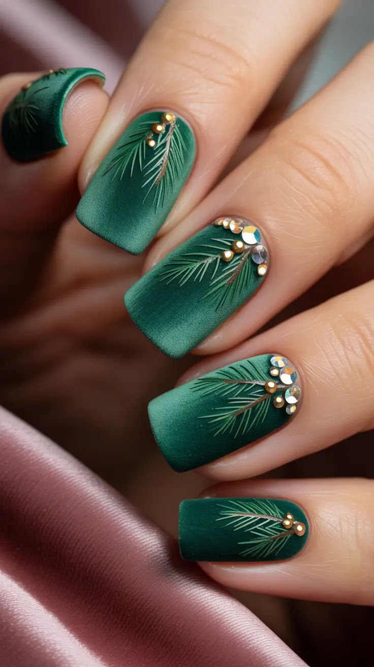 Unhas Com Espirito de Natal