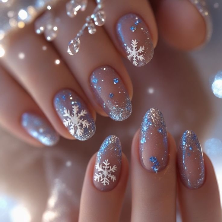 Unhas Com Espirito de Natal