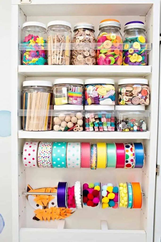 Ideias de Organização de Materiais de Artesanato